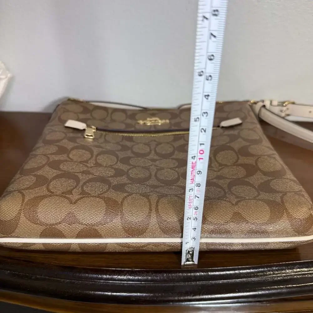 Coach Signature Coated Canvas Rowan File Bag Crossbody